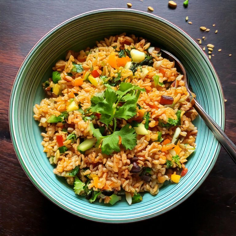 Knuspriger Reis Salat